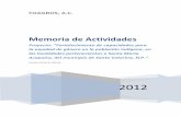 Memoria-Etnia Xi'ui, 'Equidad de Genero' 2012