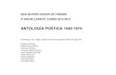 ANTOLOGÍA POÉTICA 1940-1975