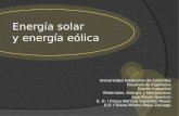 Energía Solar y Energía Eólica