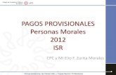 Pagos Provisionales Personas Morales ISR 2012