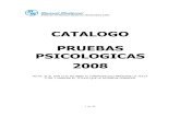 Catalogo Pruebas Psicologicas 2008