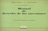 Zannoni Eduardo - Manual de Derecho de Las Sucesiones