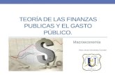 Teoría de las Finanzas Publicas y el Gasto