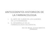 Antecedentes Historicos de La Farmacologia