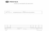 PDVSA MDP-01-DP-01 TEMPERATURA Y PRESION DE DISEÑO