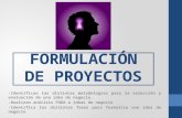 L 7  FODA-Formulación de Proyectos