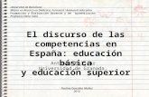 BOLIVAR y El discurso de las competencias en España- educación básica y educación superior.