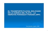 3.1 El Transporte Fluvial Boliviano en La Cuenca Del Plata - Hpp