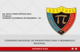 PRESENTACIÓN CONGRESO NACIONAL DE INFRAESTRUCTURA Y DESARROLLO REGIONAL