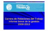 Informe Relaciones del Trabajo UBA 2013