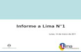 Informe Lima no 1- Municipalidad de Lima Metropolitana