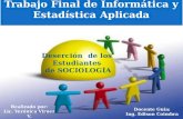ESTUDIO DE LA DESERCIÒN DE ESTUDIANTES DE SOCIOLOGIA