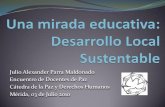 Educación y desarrollo local sustentable