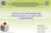 Papeles e Informes en la auditoria financiera