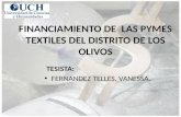 FINANCIAMIENTO DE  LAS PYMES TEXTILES DEL DISTRITO DE LOS OLIVOS