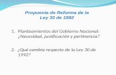 Reforma ley 30