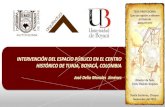 Intenvencion en el centro historico de tunja boyaca, colombia