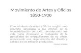 Movimiento de artes y oficios 1850 1900