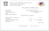 Plan anual gral 2013-2014 secundaria