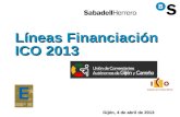 Lineas de Financiación ICO 2013
