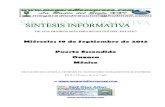 Sintesis informativa 19 09 2012