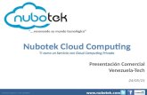Presentación Comercial NuboTek - Noviembre 2011