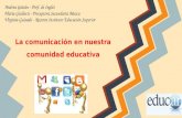 La comunicación en nuestra comunidad educativa (1) trabajo correspondiente al modulo 3 del curso Colaboración en Linea de Educ.ar