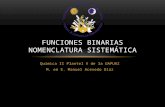 14. funciones binarias   nomenclatura sistemática