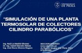 SIMULACIÓN DE UNA PLANTA TERMOSOLAR DE COLECTORES CILINDRO PARABÓLICOS