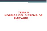 Características del Sistema Harvard de Citas