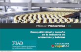 Presentación dimensión y competitividad de la INdustria de la Alimentación y bebidas en España