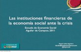 Las empresas financieras de economía social ante la crisis