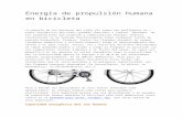 Energía de propulsión humana en bicicletad