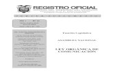 Ley orgánica comunicación publicada en el registro oficial