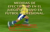 Medidas de efectividad en el juego ofensivo en el fútbol profesional