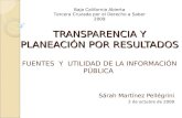 Planeación por resultados, Dra. Sárah Martínez
