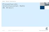 Presentación Institucional KaVo de Brasil