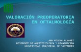 Valoracion Prequirurgica en Cx OftalmologicaOftalmoanestesiaUIS