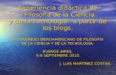 Experiencia didáctica en el III Congreso Iberoamericano de FCYT en Buenos Aires 2010