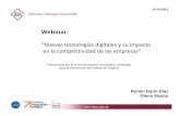 Webinar: Nuevas tecnologías digitales y su impacto en la competitividad de las empresas