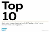 10 razones por las que elegir SAP para PYMES