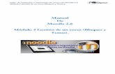 Manual de moodle 2.6  módulo 2 Gestión de un curso (bloques y temas)
