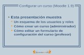 Moodle 1.9  Configuración del curso