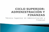 Ciclo superior de Administración y Finanzas