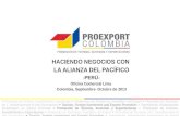 Oportunidades alianza del pacífico para perú, agroindustria, pereira, 02 de octubre 2013