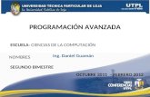 UTPL-PROGRAMACIÓN AVANZADA-II-BIMESTRE-(OCTUBRE 2011-FEBRERO 2012)