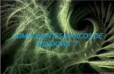 Componentes basicos de windows  7