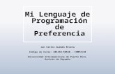 Mi lenguaje de programacion de preferencia: Programacion estructurada