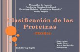 Clasificacion de las proteinas teoria
