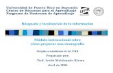 Modulo Monografia - Pasos 2 Y 3   Busqueda, Localizacion Y Acceso Inf.
